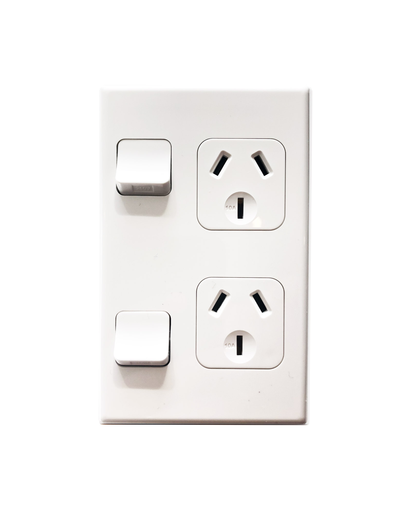 PDL 600 Series - PDL 692 Double Switched Socket - Power Outlet Vertical ...